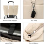 Hot Sale Puffer Tote Bag Quilted Puffy Handbag Lightweight Winter Down Cotton Padded Shoulder Bag Large Capacity Puffer Bag - Image 4