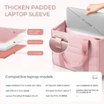 Custom Travel Tote Bag for Women Work Puffer Laptop Crossbody Bags with Zipper Quilted Gym Tote Purse Shoulder Handbags - Image 2