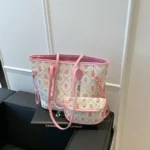 Lady's Large Capacity Cartoon Print Woman's Tote Bags Women's Handbag with Wallet for Summer Shopping - Image 3