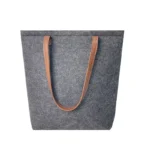 Reusable Custom Logo Eco-friendly Casual Large Capacity Felt Bag Women Felt Tote Bag Handbags Wool Felt Shopping Bag - Image 6