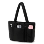 Hot Sale Puffer Tote Bag Quilted Puffy Handbag Lightweight Winter Down Cotton Padded Shoulder Bag Large Capacity Puffer Bag - Image 2