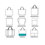 New Female Shopping Shoulder Foldable Reusable Casual Print Pattern Black Canvas Student Portable Handbag - Image 5