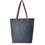 Reusable Custom Logo Eco-friendly Casual Large Capacity Felt Bag Women Felt Tote Bag Handbags Wool Felt Shopping Bag