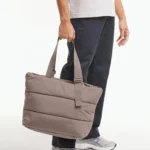 Custom Fashion Lightweight Nylon Quilted Tote Bags for Ladies - Image 5