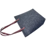 Reusable Custom Logo Eco-friendly Casual Large Capacity Felt Bag Women Felt Tote Bag Handbags Wool Felt Shopping Bag - Image 5